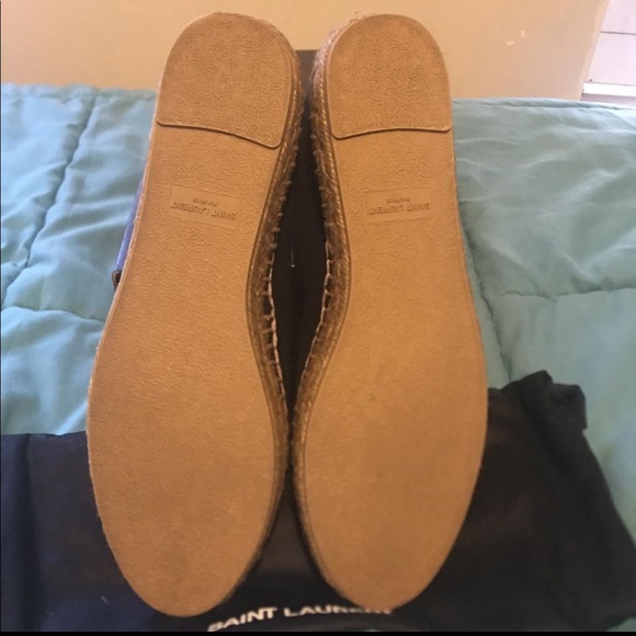 Authentic Saint Laurent Espadrille Blk W- Sz 8.5 - Picture 2 of 3